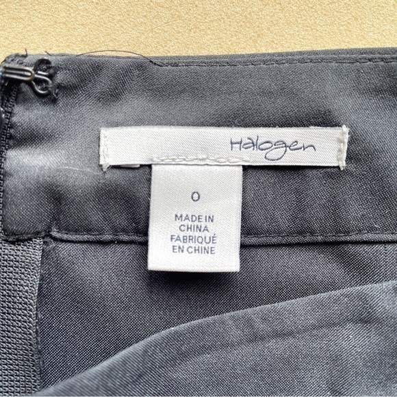 Halogen Black Silver Pink Striped Taffeta Pencil Skirt - 6/S - Picture 4 of 10